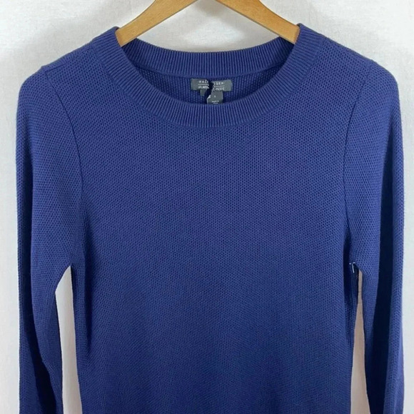 Halogen x Atlantic-Pacific 3/4  Sleeve Crewneck Sweater Pullover - Picture 1 of 10